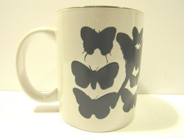 Wondermugs Color Changing Coffee Mug Butterflies Transition White Cup Fu... - $22.74