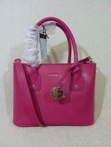 FURLA Gloss Pink Saffiano Leather Small Josi Tote/Xbody Bag $328 - Made in Italy - £261.37 GBP