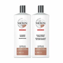 New Nioxin 3 System Shampoo &amp; Conditioner Twin Pack Color Safe Light Thinning - £38.36 GBP