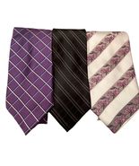 Set of 3 Missionary Ties Men's Ties New Purple Colors - $311.68 MXN