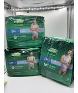 (3) Depend Fit-Flex Underwear Men Maximum Absorbency Size S/M 19 Count Each - $29.66