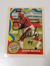 John Settle Atlanta Falcons 1989 Topps Autograph Card #23 READ DESCRIPTION - £3.94 GBP