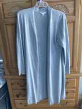 Time &amp; Tru Woman’s Grey Sweater “Coat” Size 2XL - £39.04 GBP