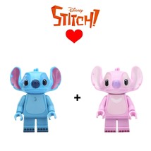 2pcs/set Disney Stitch and Angel Moc Minifigures Block Gift For Kids - $7.99