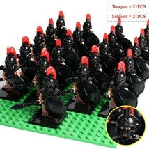 21Pcs/set Ancient Spartan Military The 300 Spartans Warriors Minifigures Block - £26.06 GBP
