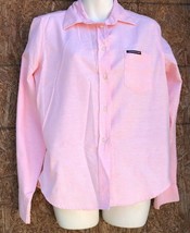 Vtg 90s Jordache pink Button Down Top Blouse Medium - £14.28 GBP