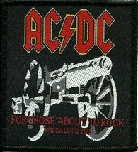 AC/DC AC-DC Acdc For Those About Ti Rock 1990s Woven Sew On Patch Official Angus - £3.84 GBP