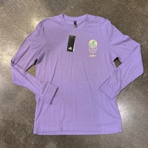NWT Adidas HE2359 Men LA Long Sleeve Training Top T-Shirt Cotton Violet Lilac L - £20.00 GBP