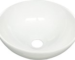 Small 11.25&quot; Round White Vessel Sink By Renovators Supply Manufacturing. - £114.14 GBP