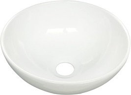 Small 11.25&quot; Round White Vessel Sink By Renovators Supply Manufacturing. - $142.97