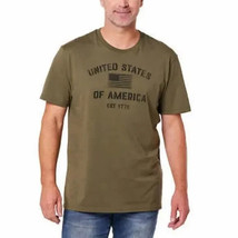 General Standard Men&#39;s Size 3XL XXXL Green &quot;Land of the Free&quot; T-Shirt NWT - £10.75 GBP