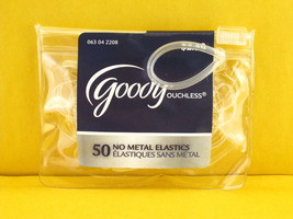 GOODY OUCHLESS CLEAR POLYBAND HAIR ELASTICS  - 50 PCS. (06929) - £4.71 GBP