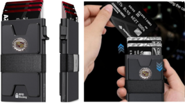 Cadillac Slim Aluminum Card Holder Wallet for Men, Durable , RFID Blocking - $29.95