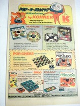 1974 Ad Kohner 5 Pop-O-Matic Games Trouble, Headache, Bingo, Pop-Cheks, Pop-Dog - £6.29 GBP