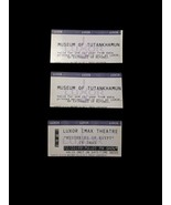 Museum Of Tutankhamun King Tut 12/20/99 Ticket Stubs Lot of (3) Vegas Luxor - €32,71 EUR
