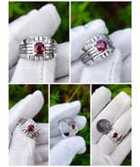 Natural Kenya Ruby 1.26 carat silver Handmade ring - $283.86