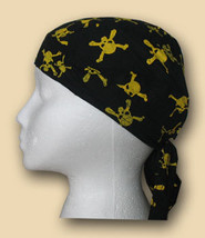 Yellow Skulls/Crossbones Headwrap - $5.40