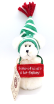 Boyds Bears 4&quot; Mini Messages Bear Some Of Us Are A Bit Flakey Christmas - £23.97 GBP