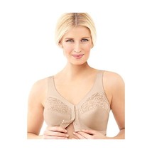 Glamorise Women&#39;s Magic Lift Full Figure Support Front Close Soft Cup Plain Ever - $106.00