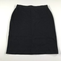 Vintage Sonia Rykiel Skirt Womens 46 Black Wool Straight Pencil Knee Length - $21.25
