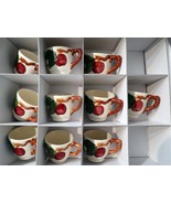 Set 10 x Vintage FRANCISAN Ceramics Desert Rose Demitasse Cups - $42.75