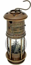 Antik Messing Nautisch Miner Lampe Vintage Stil 17.8cm Öl Lampe - £47.19 GBP