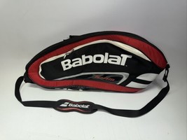 Babolat Team Tennis Bag Case 2 Racquets Red Black Shoulder Strap - $49.99
