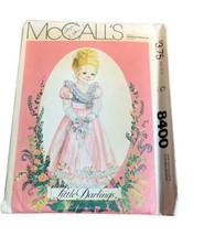 Vtg McCall&#39;s Sewing Pattern 8400 Little Darlings Children&#39;s Dress and Slip - £5.58 GBP