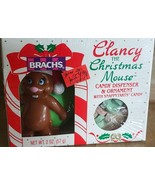 Brach&#39;s CLANCY CHRISTMAS MOUSE Candy Dispenser &amp; Ornament 1992 NOS See P... - £14.06 GBP