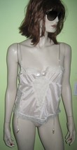 Vintage PROMPTU Lingerie WOMEN&#39;S CHEMISE Camisoles Garters Lace Top Sz 38  - $24.99