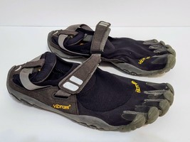 VIBRAM Five Fingers TrekSport Men Sz US 9 EU 42 Black Minimalist Shoes M4485 - £46.48 GBP
