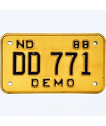 1988 United States North Dakota DEMO Special License Plate DD 771 - $20.35 CAD
