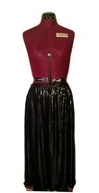 NY Collection Skirt Black Women Lined Elastic Waist Pleated  Slit Size M... - $39.60