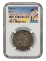 1834 50C NGC XF45 (Small Date, Small Letters) - £226.62 GBP