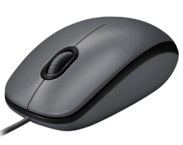 Logitech M100 Wired Optical Tracking Mouse Scrolling USB Corded Ambidextrous - $10.76