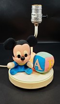 Vintage Baby Mickey Lamp Dolly Toy Company 1980s Disney Light - $29.69