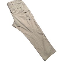 5.11 Tactical Pants Men&#39;s 44x32 Khaki Tan Cargo RipStop Work Leisure Rel... - £37.48 GBP