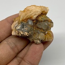 59.7g, 1.5&quot;x1.7&quot;x0.8&quot;, Barite With Cerussite on Galena Mineral Specimen,... - $14.84