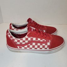 Vans Old School Checkerboard Red White Women Size 6 Skate Athletic Casua... - £18.51 GBP