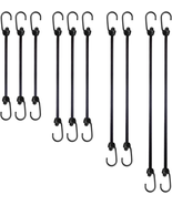 Bungee Cords with Hooks, Assorted Size, Black,12 Inch 18 Inch 30 Inch an... - $444.81 MXN