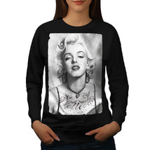 Wellcoda Marilyn Blonde Womens Sweatshirt, Lady Beauty Casual Pullover Jumper - £22.88 GBP