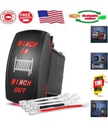Durable 7-Pin DPDT Rocker Switch with LED - 12V/24V Compatibility for Ve... - $23.90 CAD