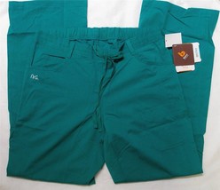 Barco NrG 4 Pkt Front Tie Stretch Scrub Pants Green Envy Style 3207 2XL - £12.78 GBP