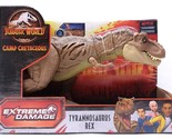Jurassic World TYRANNOSAURUS REX Extreme Damage Dinosaur Figure Camp Cre... - $30.84