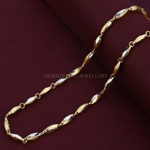 Unisex Italian Turkey chain 916% 22k Gold Chain Necklace Daily wear Jewelry 17 - £3,039.80 GBP+