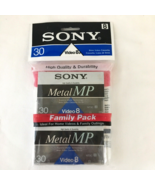 2 pk Sony Video 8 Metal MP P6-30MP NTSC8 Video Cassettes 30 min SP or 60... - $6.38 CAD