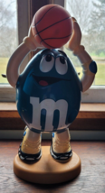 Blue M&amp;M Candy Dispenser Basketball Mars Corporation Decorative Collectible - £9.56 GBP