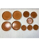 Dansk Mesa Terracotta Stoneware Plates Set of 10 – 4 Dinner 3 Salad 3 Sa... - €123,42 EUR
