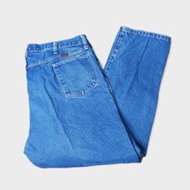 Rustler Jeans Mens 40x30 Blue Straight Leg Denim Classic Vintage Made in... - $8.11