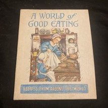 1951 Orig Box A World of Good Eating Recipes H. Frost Spiral book Color Illust - £12.45 GBP